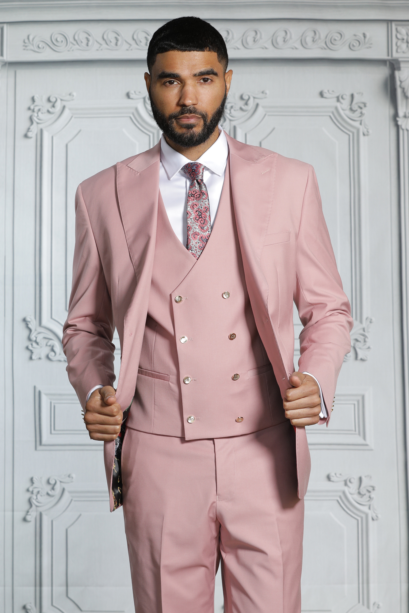 Rose gold mens 2025 suit jacket